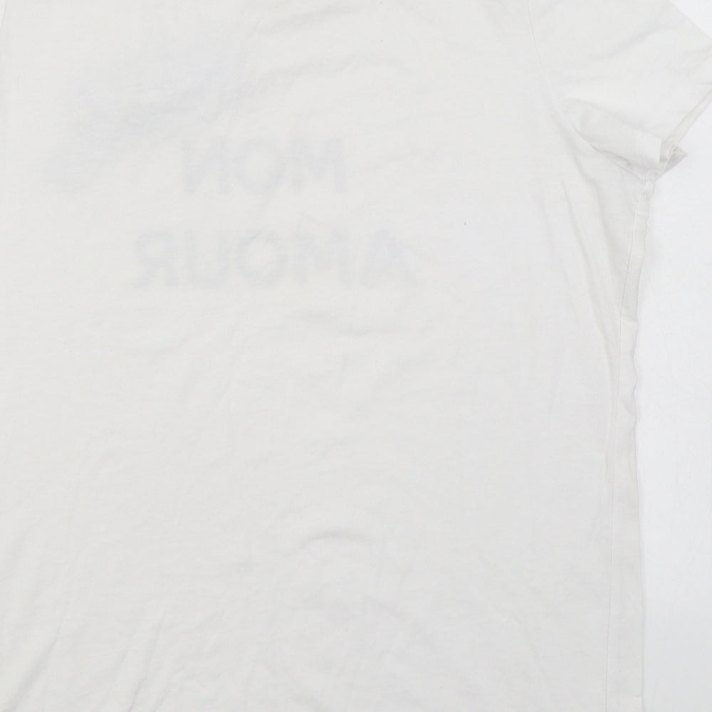 Womens UK Size 14 By Very White Basic T-Shirt