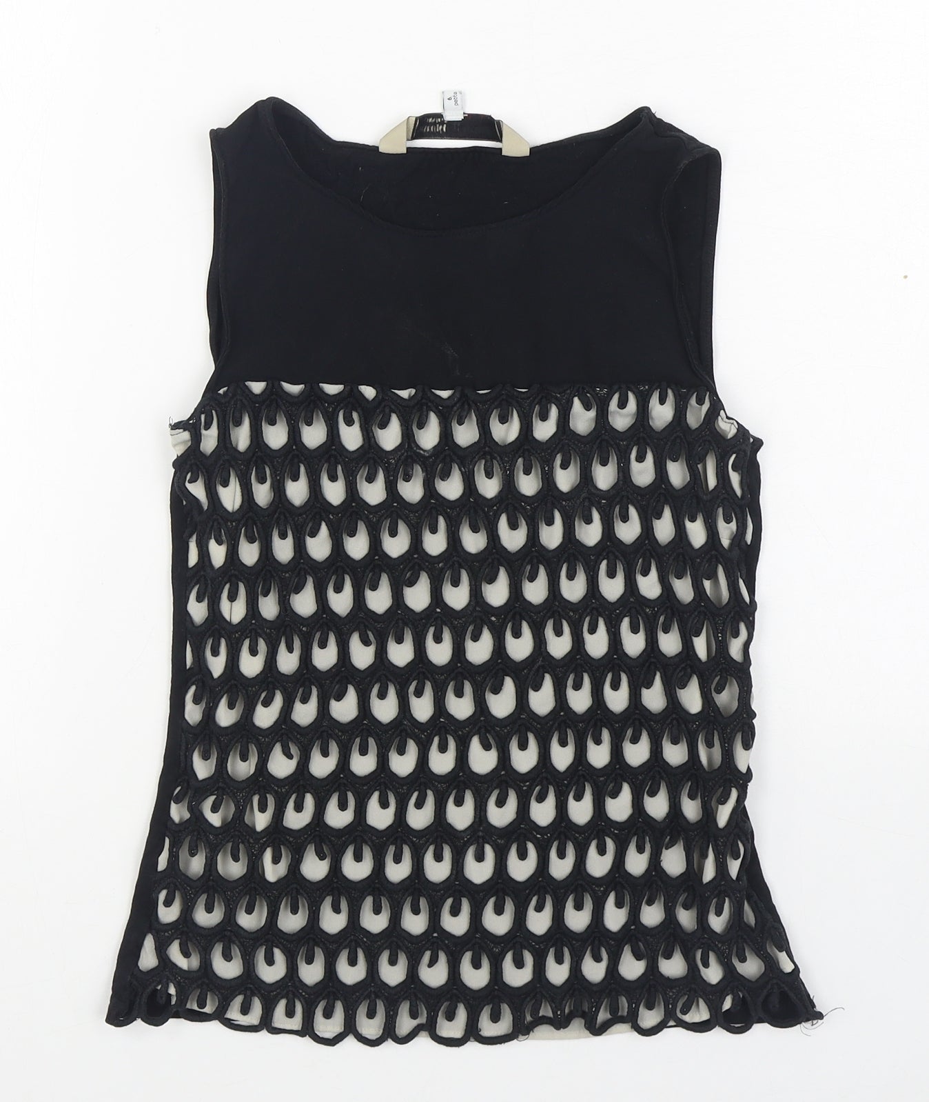 Womens UK Size 6 Principles Black Basic T-Shirt