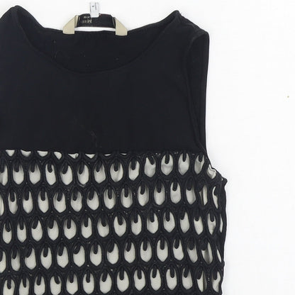 Womens UK Size 6 Principles Black Basic T-Shirt