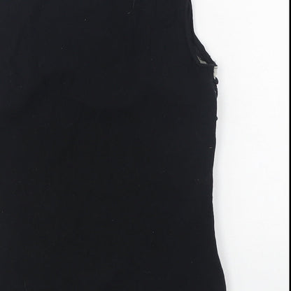 Womens UK Size 6 Principles Black Basic T-Shirt