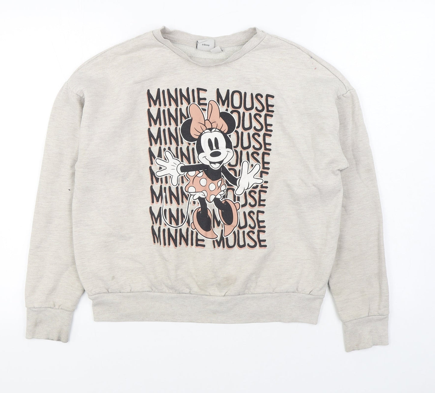 Primark Womens Beige  Cotton Pullover Sweatshirt Size S  Pullover