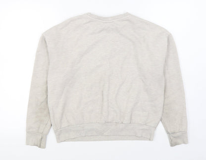 Primark Womens Beige  Cotton Pullover Sweatshirt Size S  Pullover