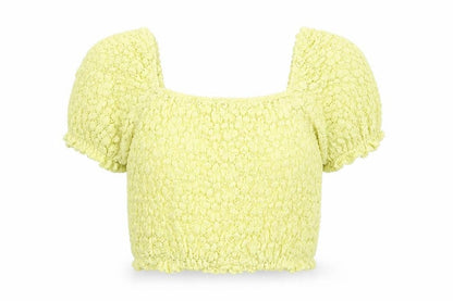Womens UK Size M Primark Yellow Basic Blouse
