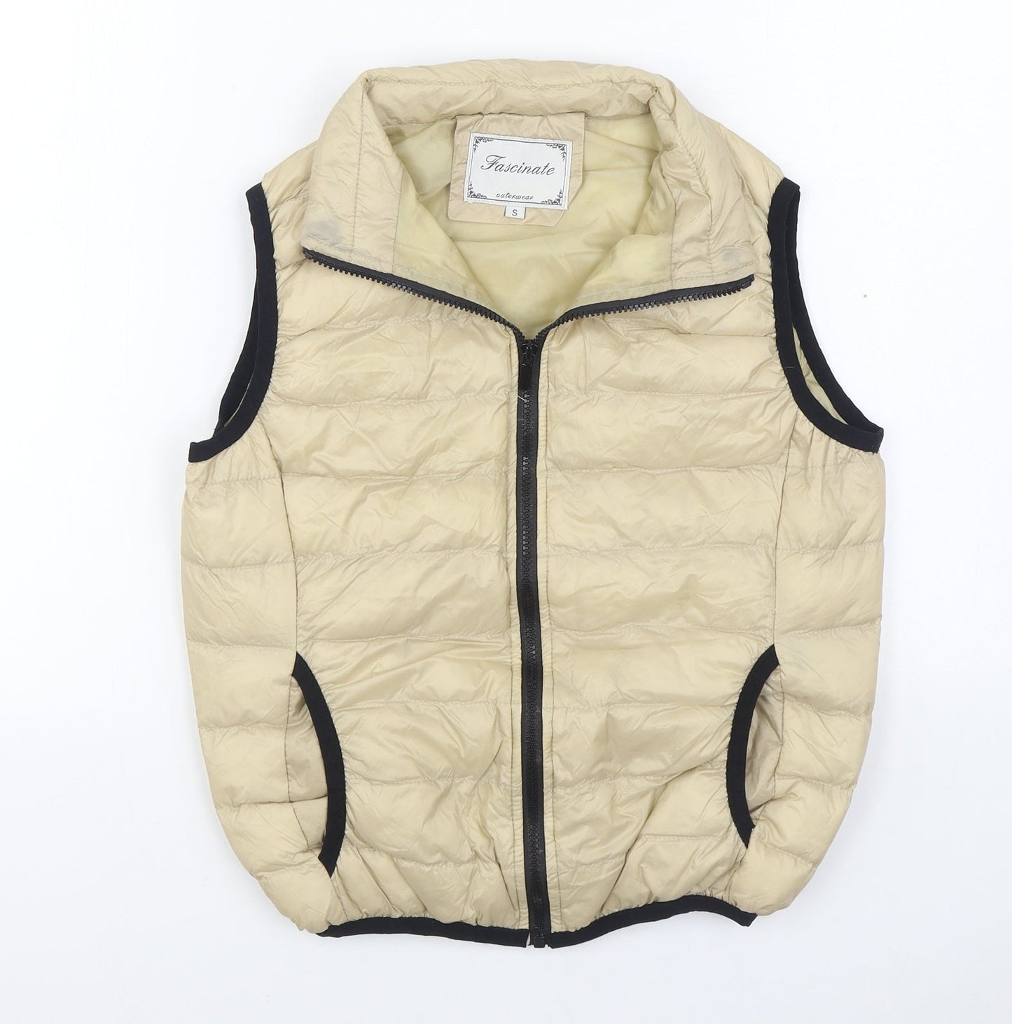 Mens UK Size S Fascinate Beige Gilet
