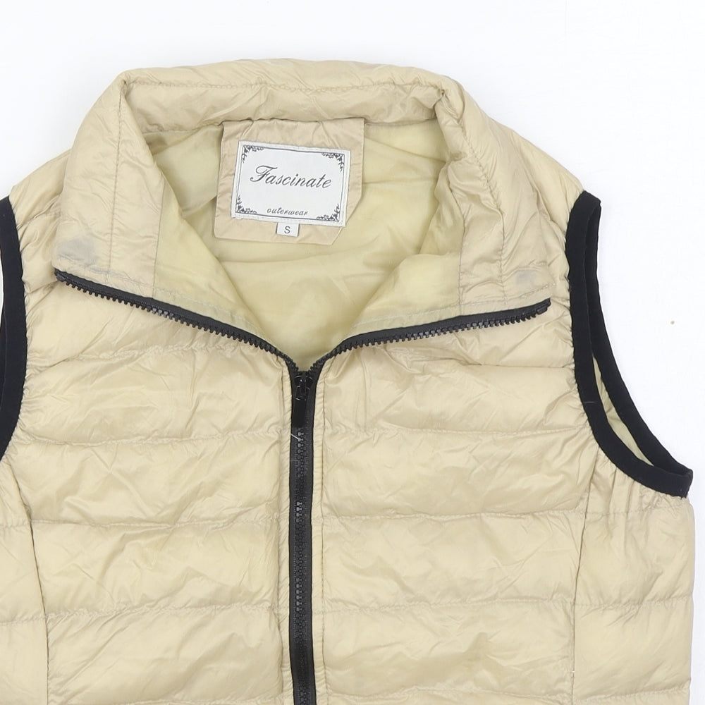 Mens UK Size S Fascinate Beige Gilet
