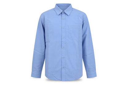 Dunnes Boys Blue  Polyester Basic Button-Up Size 11-12 Years Collared