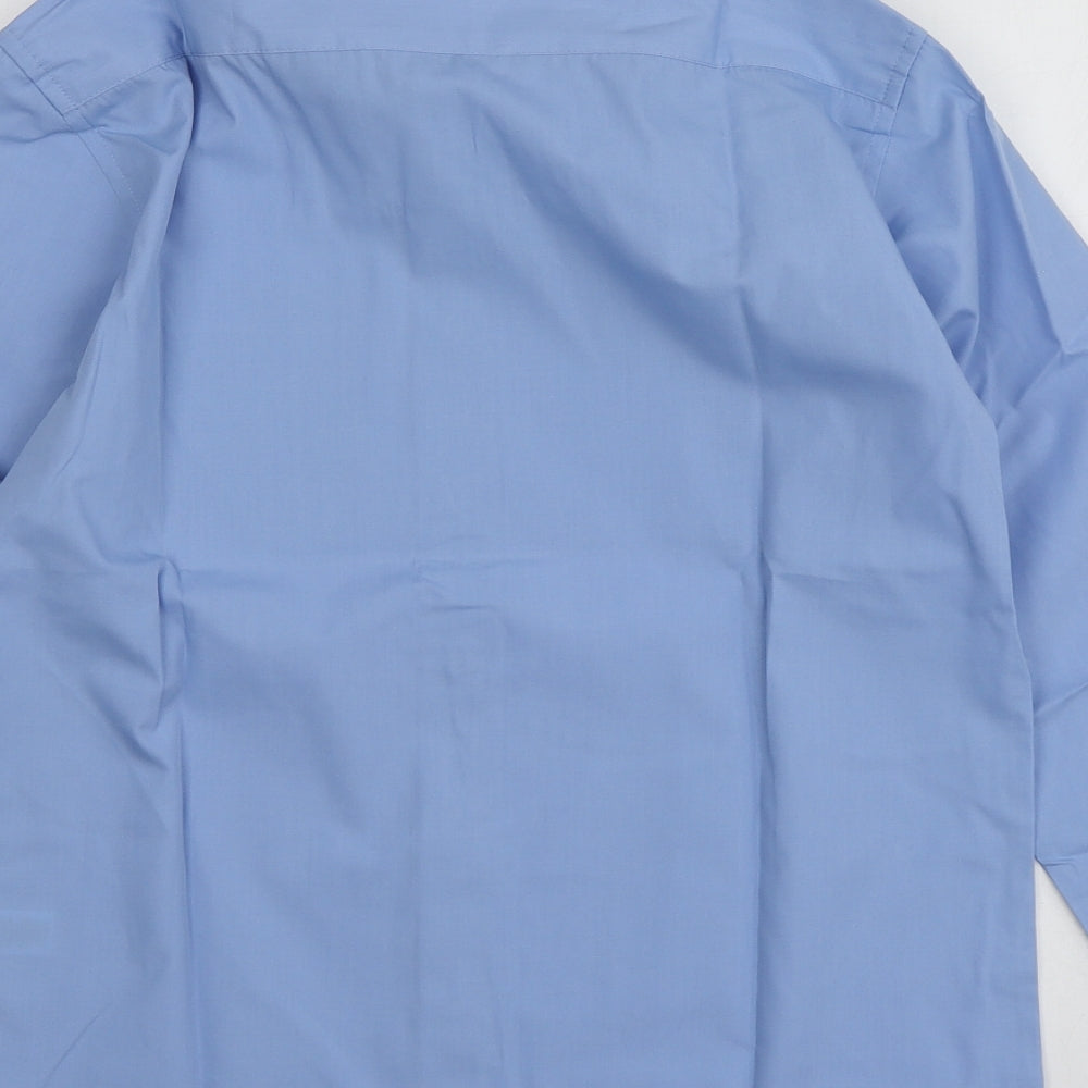 Dunnes Boys Blue  Polyester Basic Button-Up Size 11-12 Years Collared