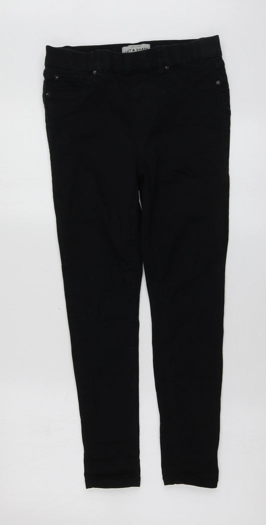 New Look Womens Black  Cotton Skinny Jeans Size 12 L24 in Regular