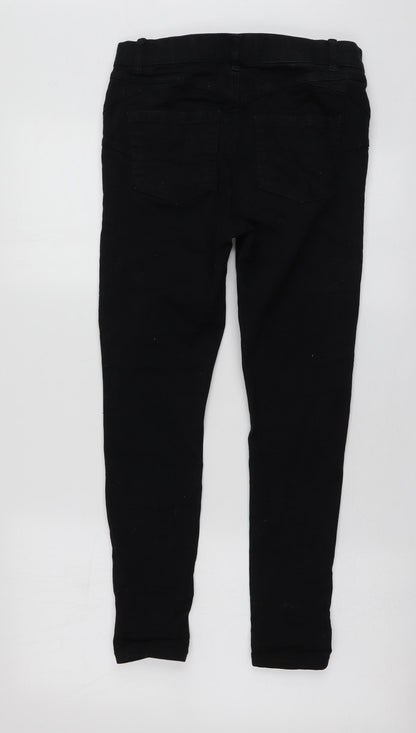 New Look Womens Black  Cotton Skinny Jeans Size 12 L24 in Regular