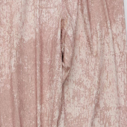 Workout Womens Pink  Polyester Jogger Leggings Size 6 L26 in Regular