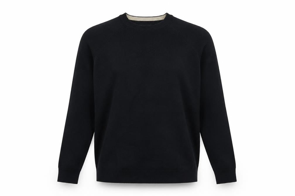 Dunnes Womens Blue Round Neck  Cotton Pullover Jumper Size L