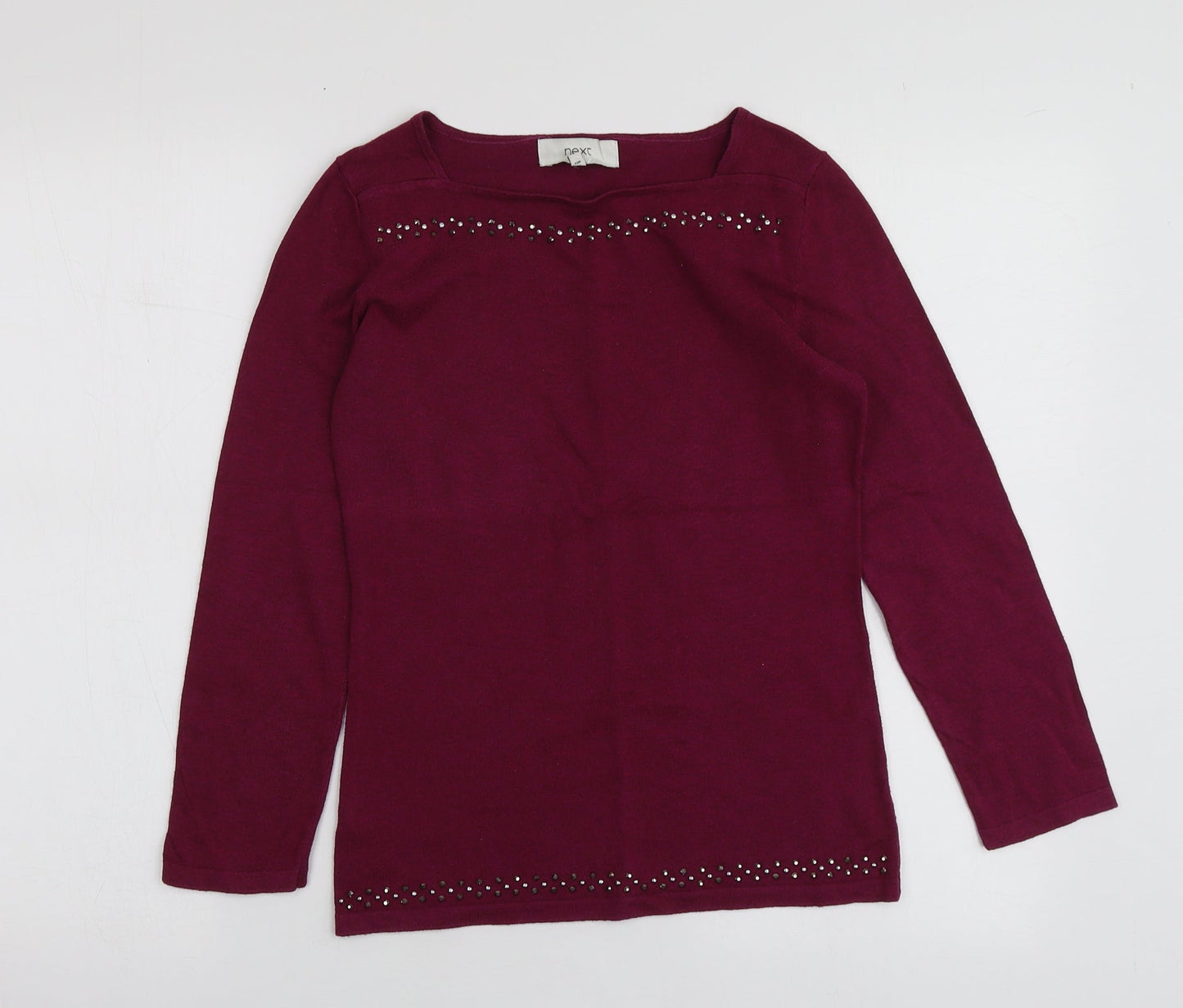 Womens UK Size 6 NEXT Purple Pullover Jumper
