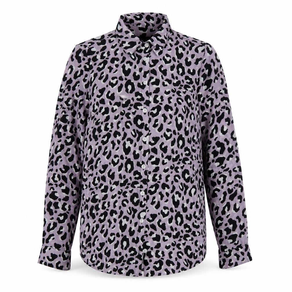 Womens UK Size 6 New Look Purple Basic Button-Up
