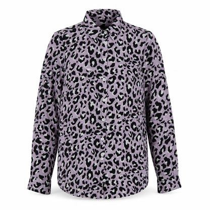 Womens UK Size 6 New Look Purple Basic Button-Up