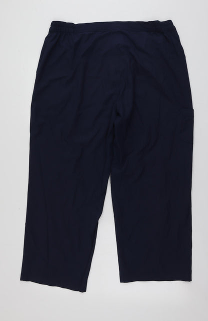 TravelSmith Womens Blue  Polyester Trousers  Size XL L25 in Regular
