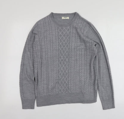 Womens UK Size 12 Papaya Grey Pullover Jumper