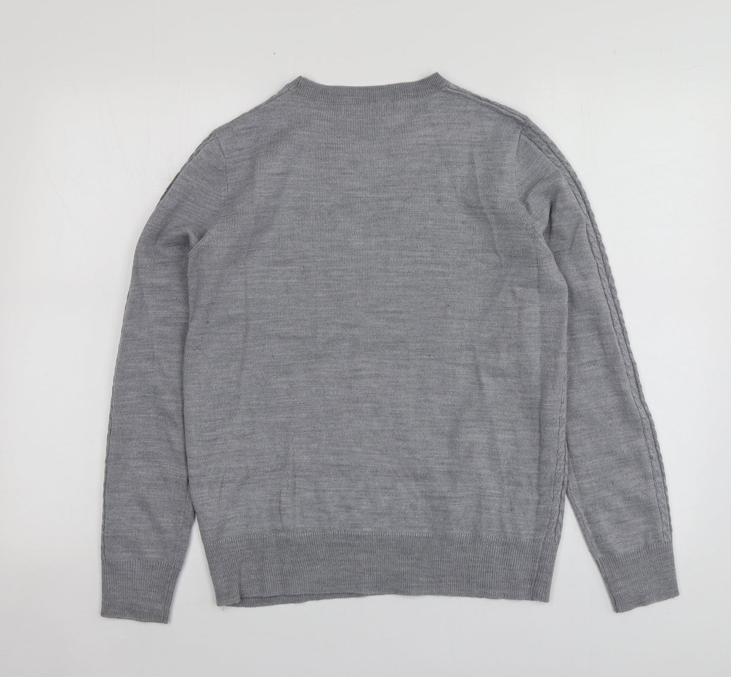 Womens UK Size 12 Papaya Grey Pullover Jumper