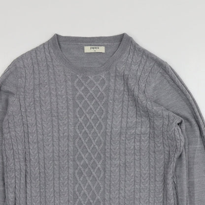 Womens UK Size 12 Papaya Grey Pullover Jumper