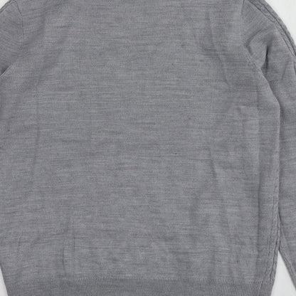 Womens UK Size 12 Papaya Grey Pullover Jumper