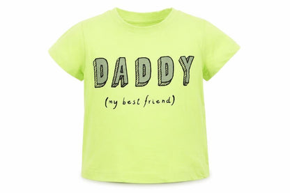 Matalan Boys Green  Cotton Basic T-Shirt Size 9-12 Months Crew Neck Pullover