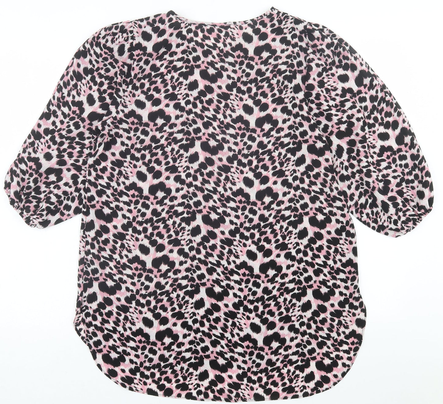 Womens UK Size 12 Papaya Pink Tunic T-Shirt
