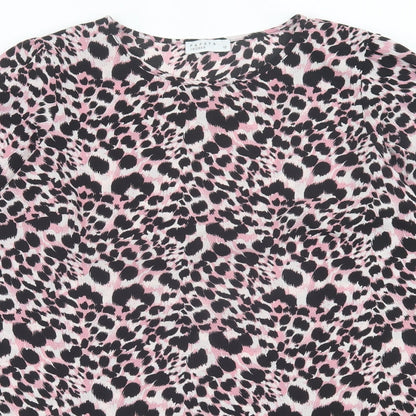 Womens UK Size 12 Papaya Pink Tunic T-Shirt