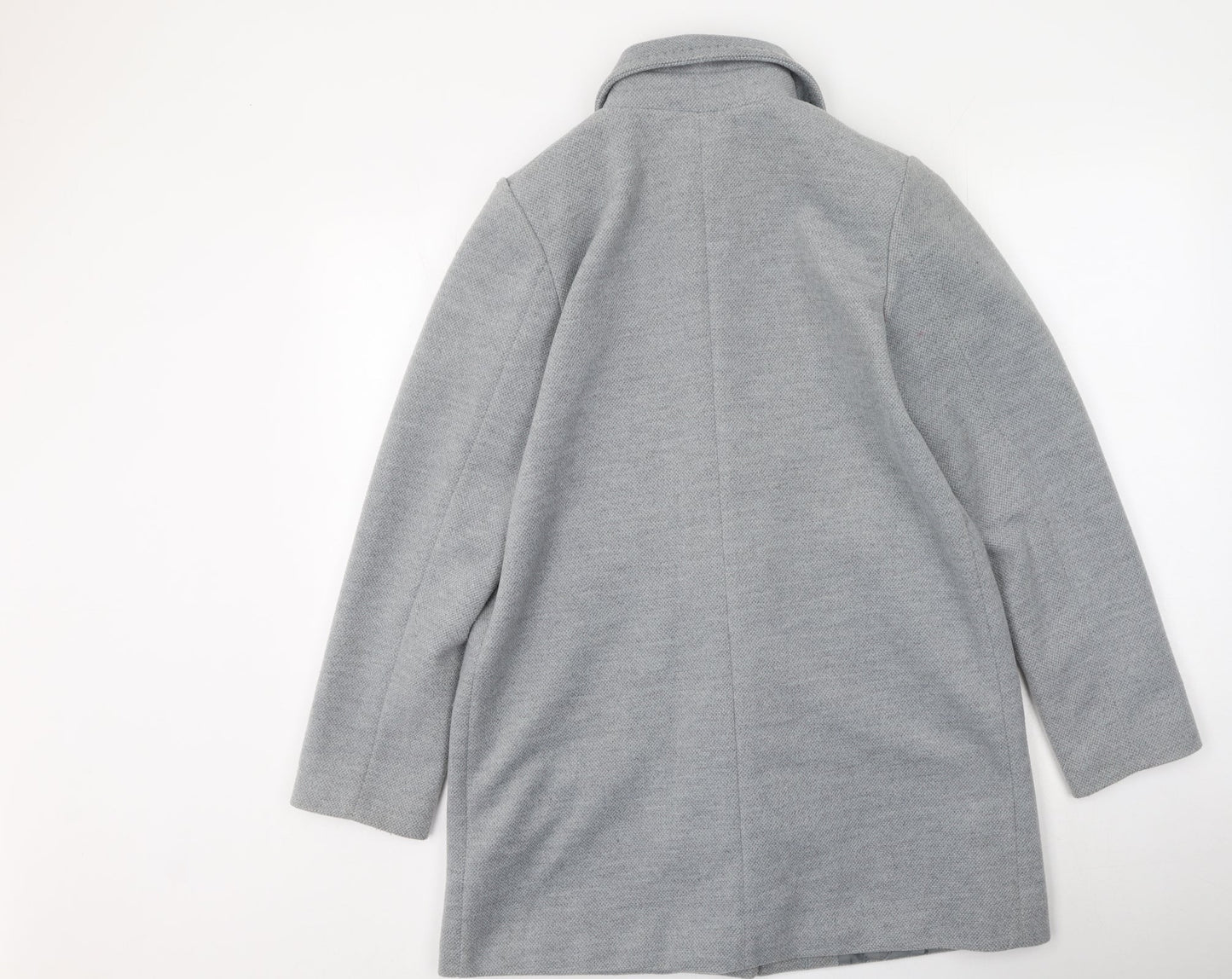 Lostmistery Womens Grey   Trench Coat Coat Size L