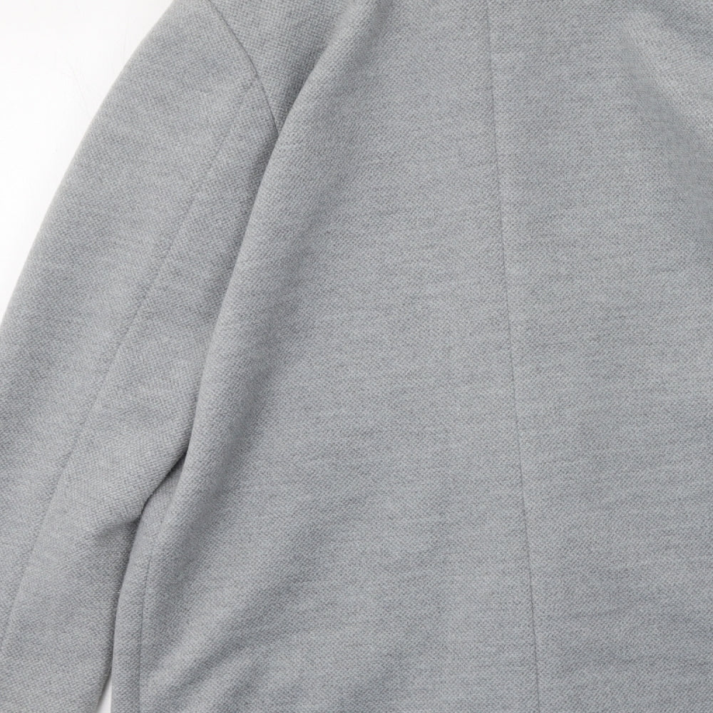 Lostmistery Womens Grey   Trench Coat Coat Size L