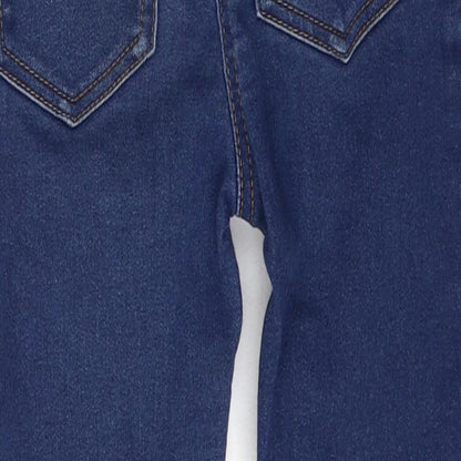 Preworn Girls Blue  Cotton Skinny Jeans Size 5-6 Years  Regular