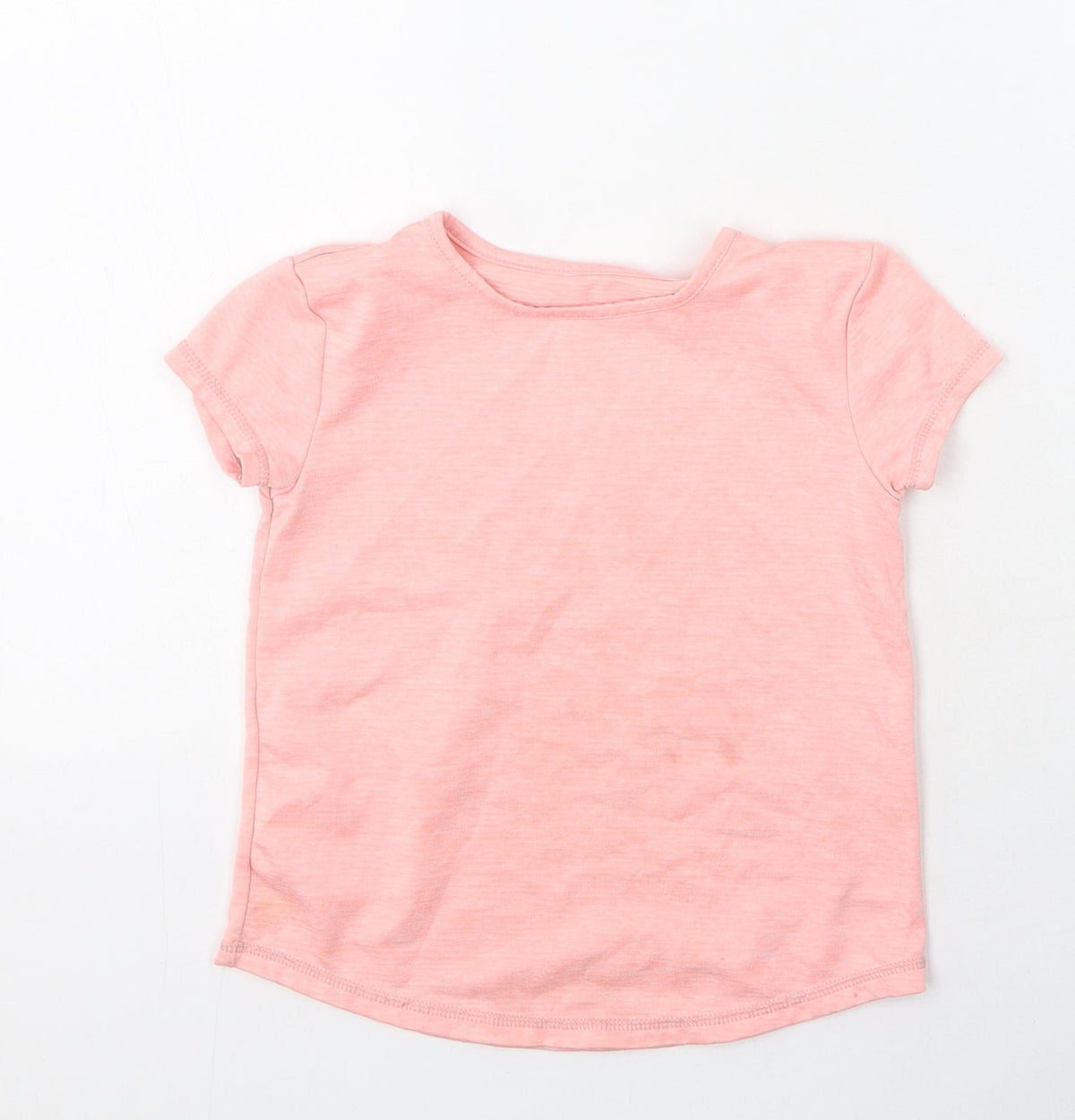 Dunnes Boys Pink  Polyester Basic Casual Size 5-6 Years Round Neck