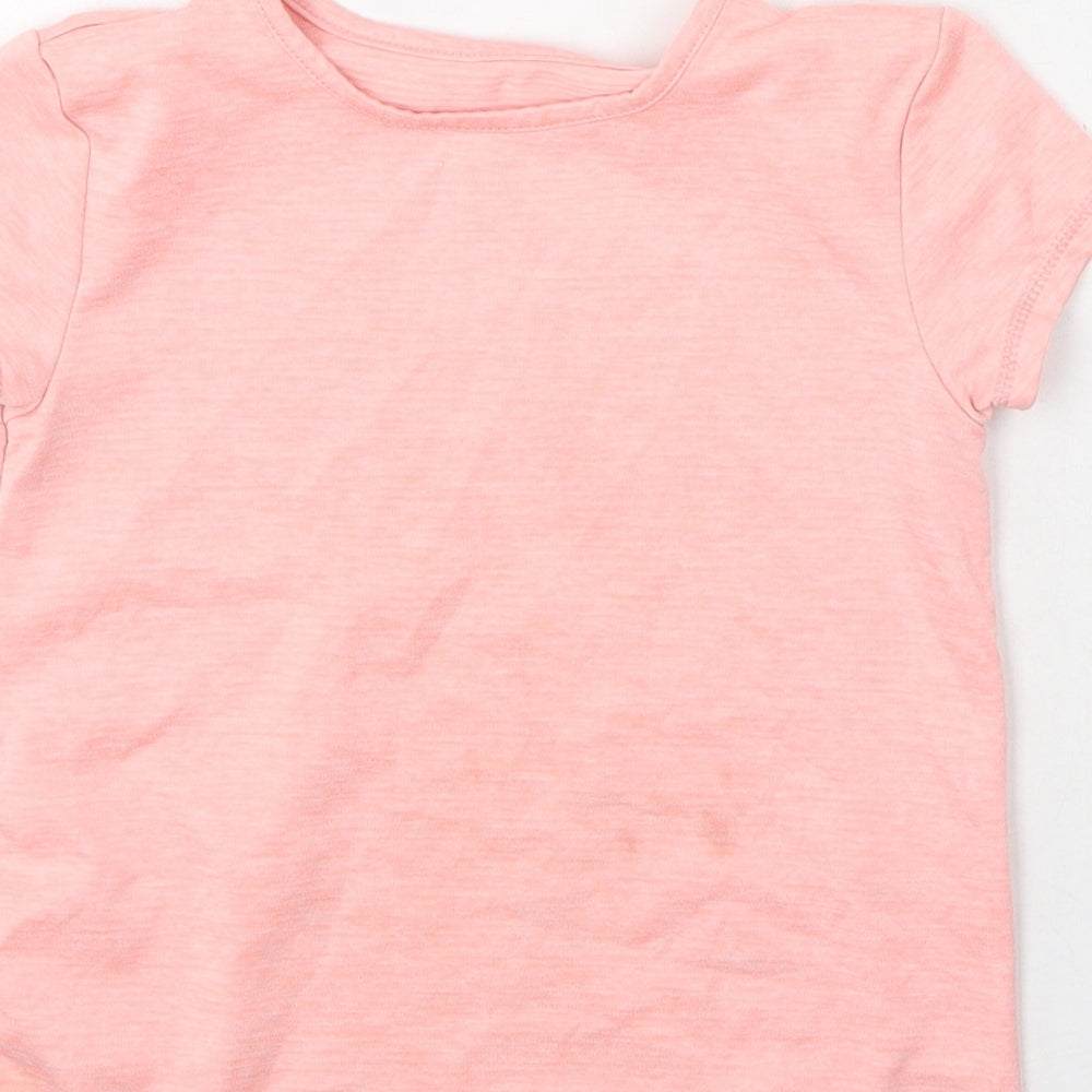 Dunnes Boys Pink  Polyester Basic Casual Size 5-6 Years Round Neck