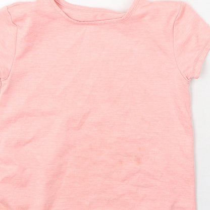 Dunnes Boys Pink  Polyester Basic Casual Size 5-6 Years Round Neck