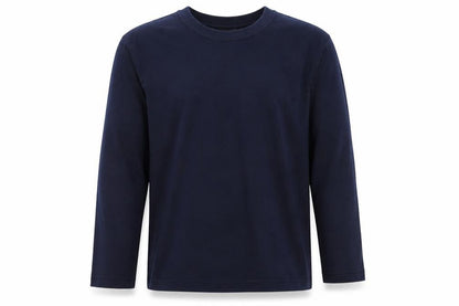 George  Boys Blue  Cotton Basic Casual Size 9-10 Years Round Neck