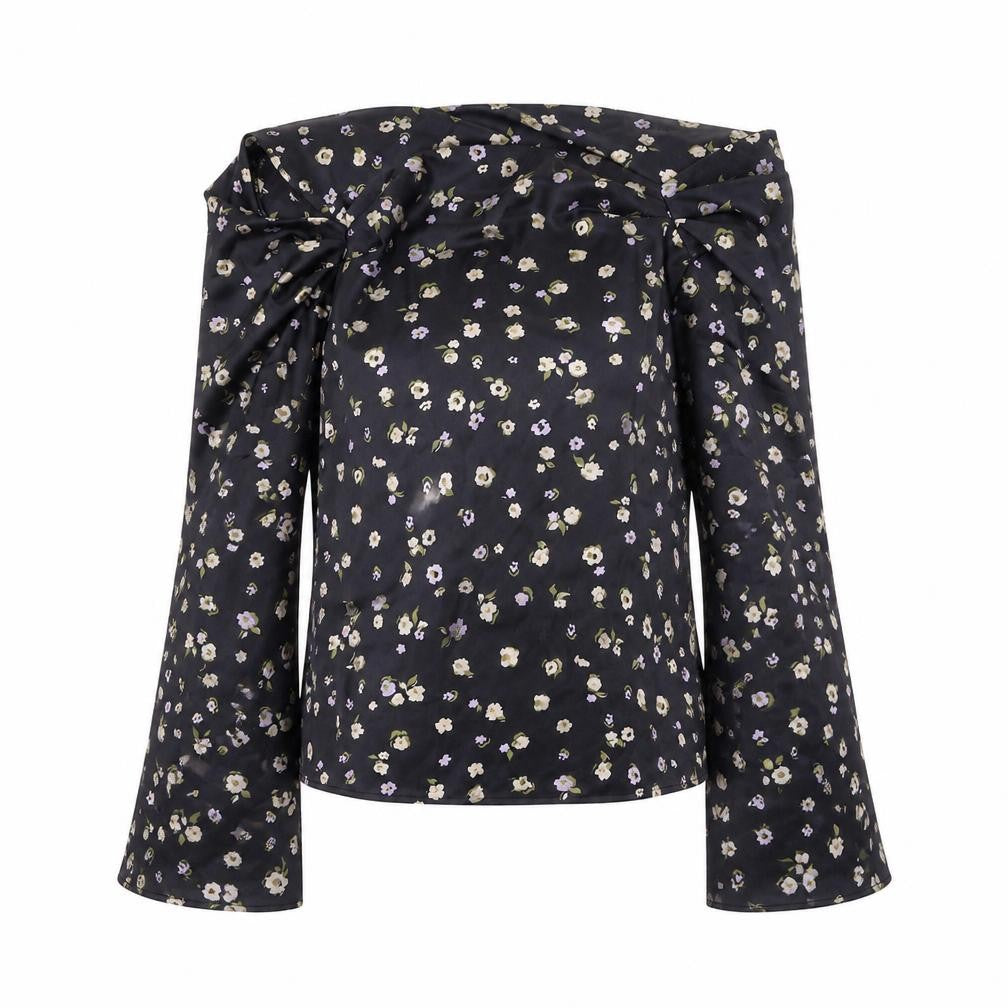 Womens UK Size 6 ASOS Black Basic Blouse