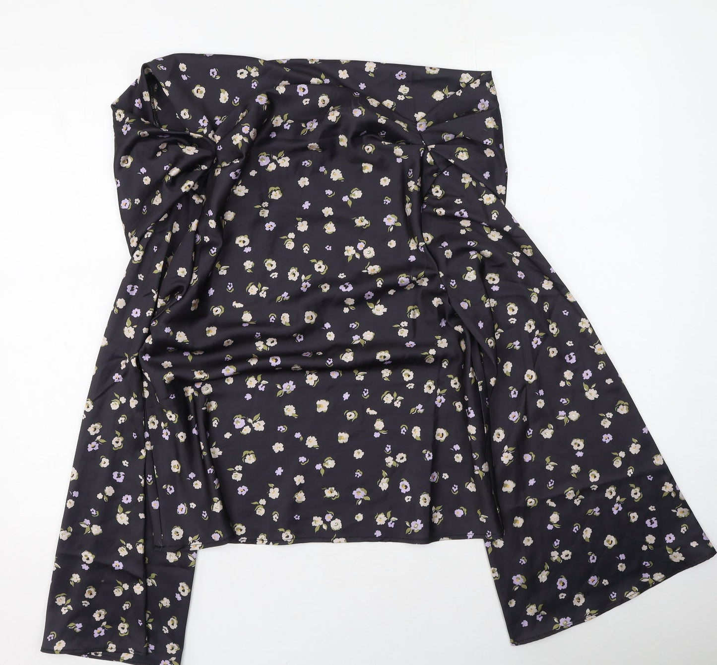 Womens UK Size 6 ASOS Black Basic Blouse