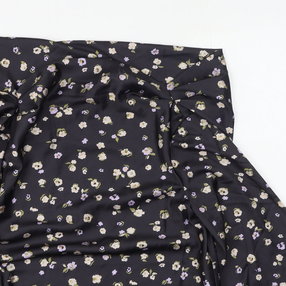 Womens UK Size 6 ASOS Black Basic Blouse