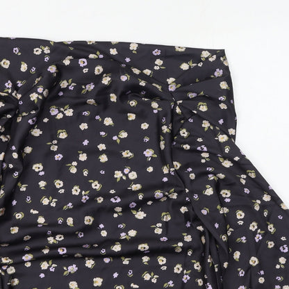 Womens UK Size 6 ASOS Black Basic Blouse