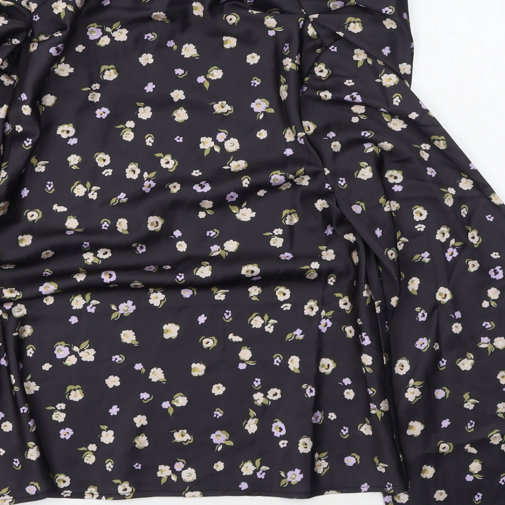 Womens UK Size 6 ASOS Black Basic Blouse