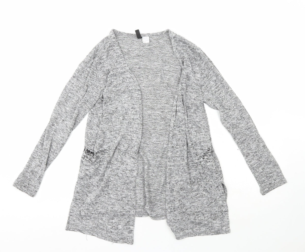Womens UK Size 8 H&M Grey Cardigan Jumper