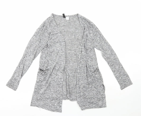 Womens UK Size 8 H&M Grey Cardigan Jumper
