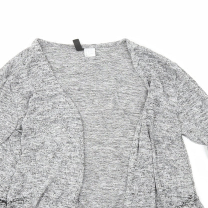 Womens UK Size 8 H&M Grey Cardigan Jumper