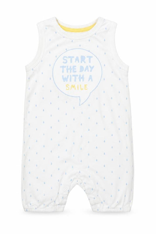 H&M Baby White  100% Cotton Babygrow One-Piece Size 3-6 Months   - Start the day with a smile
