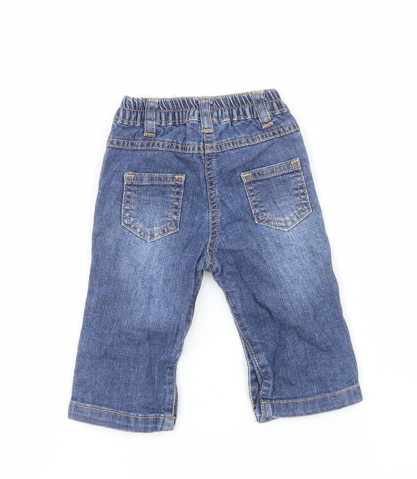 Wenice Boys Blue  100% Cotton Pedal Pusher Jeans Size 18-24 Months