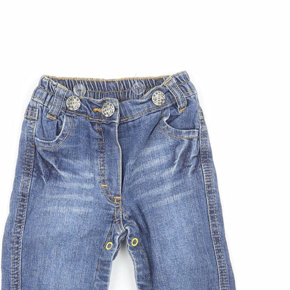 Wenice Boys Blue  100% Cotton Pedal Pusher Jeans Size 18-24 Months