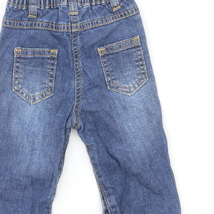 Wenice Boys Blue  100% Cotton Pedal Pusher Jeans Size 18-24 Months
