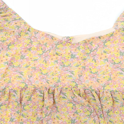 Womens UK Size 14 New Look Multicoloured Basic Blouse