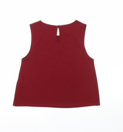 Womens UK Size 12 New Look Red Basic Tank