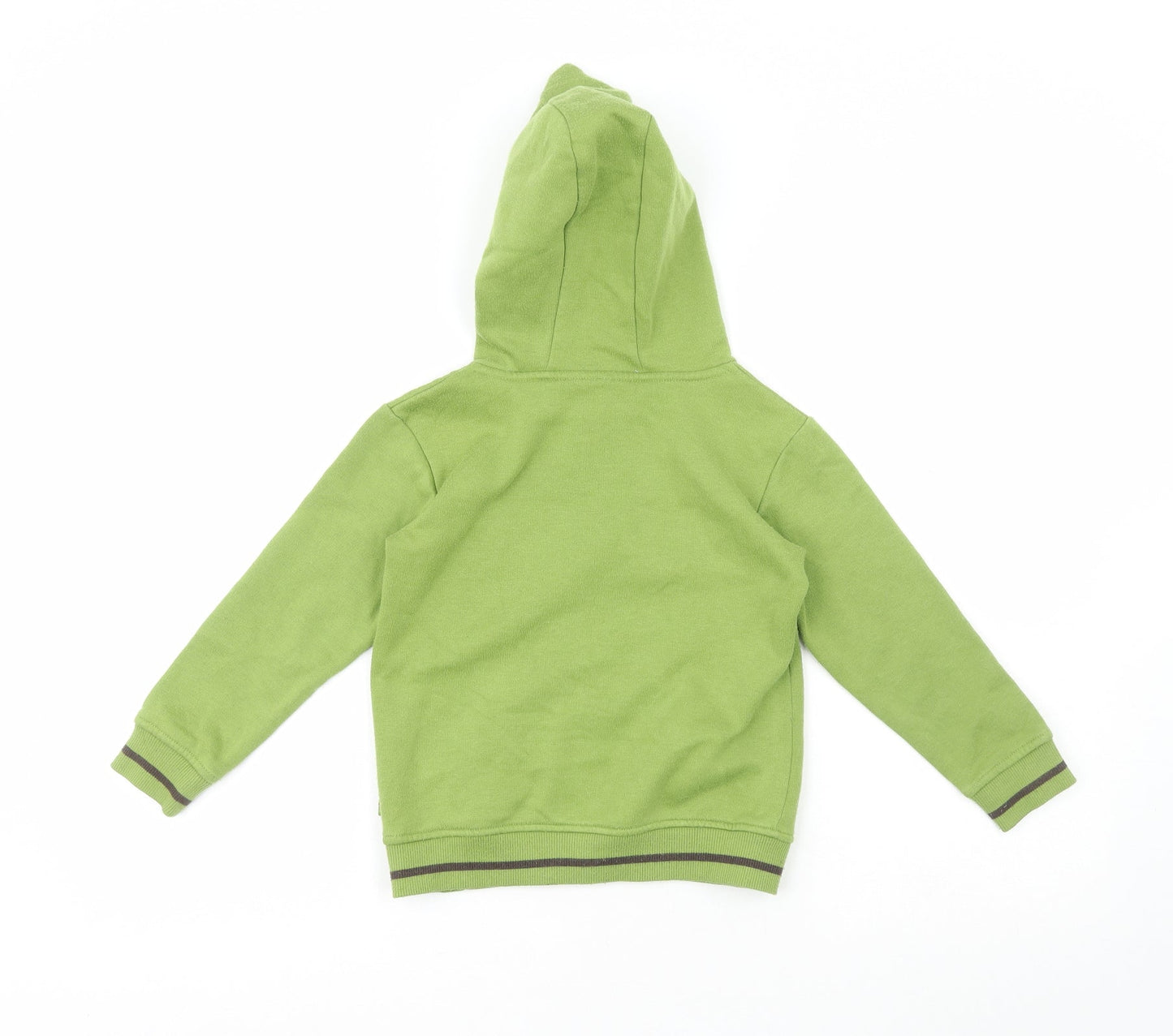 Disney Boys Green  Cotton Pullover Hoodie Size 5-6 Years   - Tiger 1968