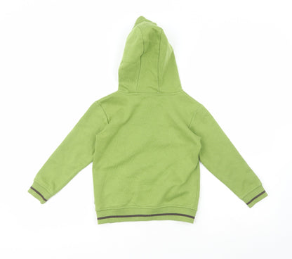 Disney Boys Green  Cotton Pullover Hoodie Size 5-6 Years   - Tiger 1968