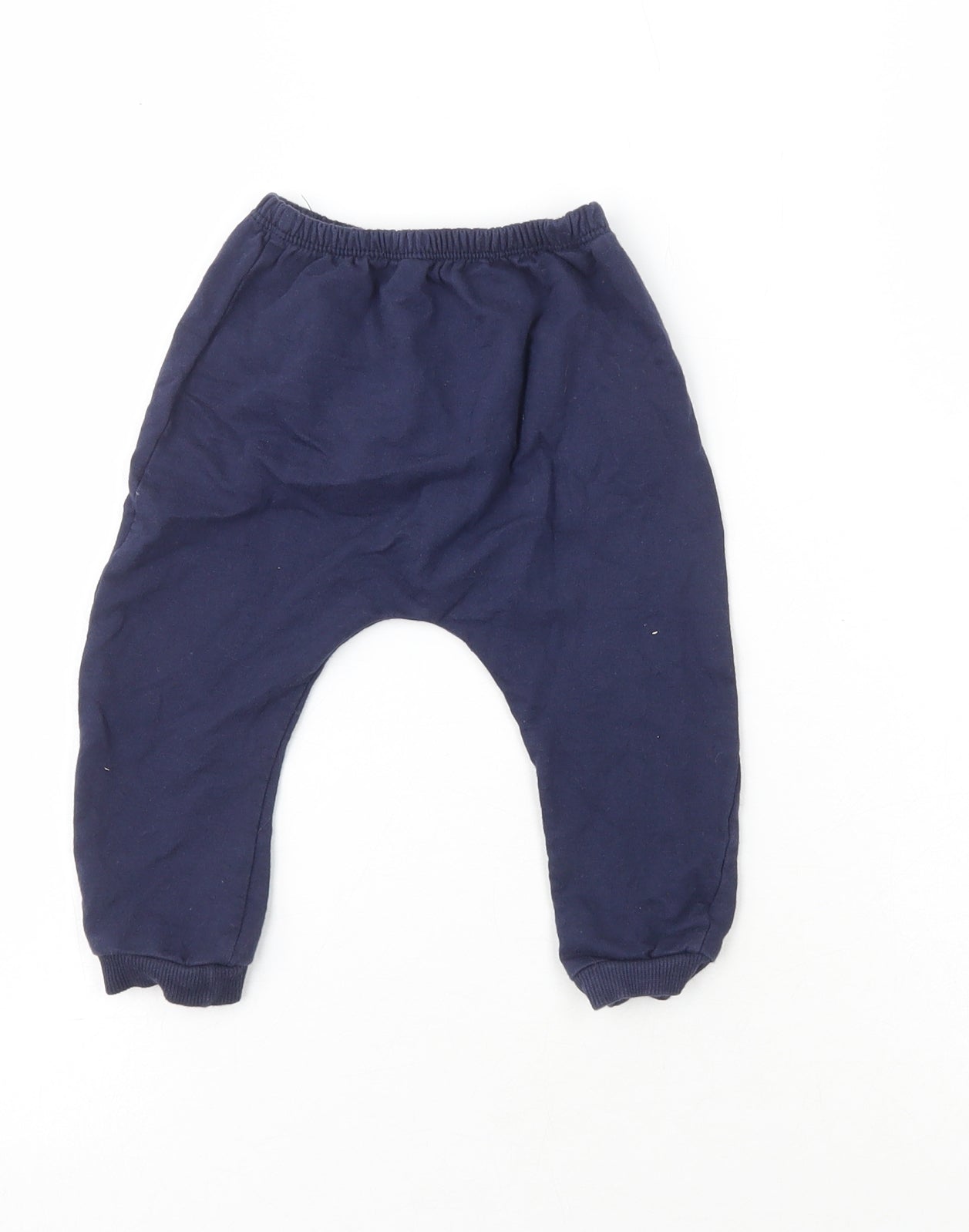 Anilco Boys Blue  100% Cotton Jogger Leggings Size 18 Months   - MF-ANI-LY